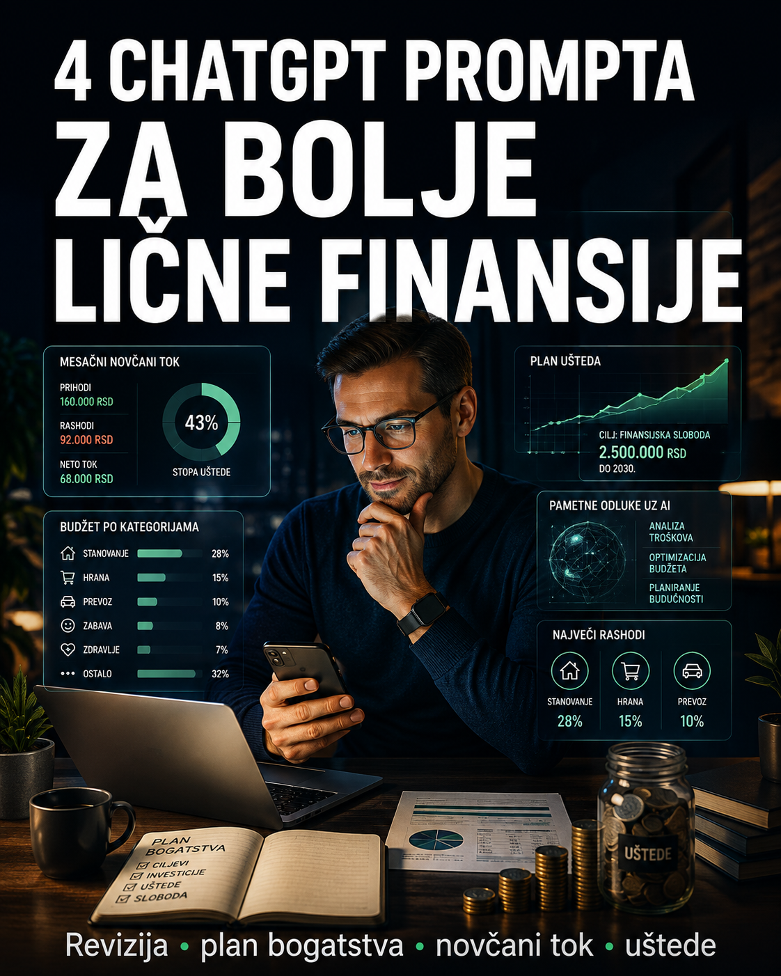4 ChatGPT prompta koja mogu da vam pomognu da sredite lične finansije
